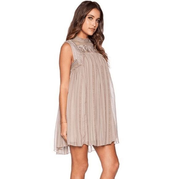 Free People Penny Georgette Babylon Sleeveless Babydoll Dress Size S - Picture 13 of 15